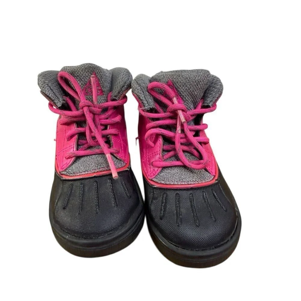 Girls Nike ACG Woodside 2 High Winter Boots 7C Pink Black